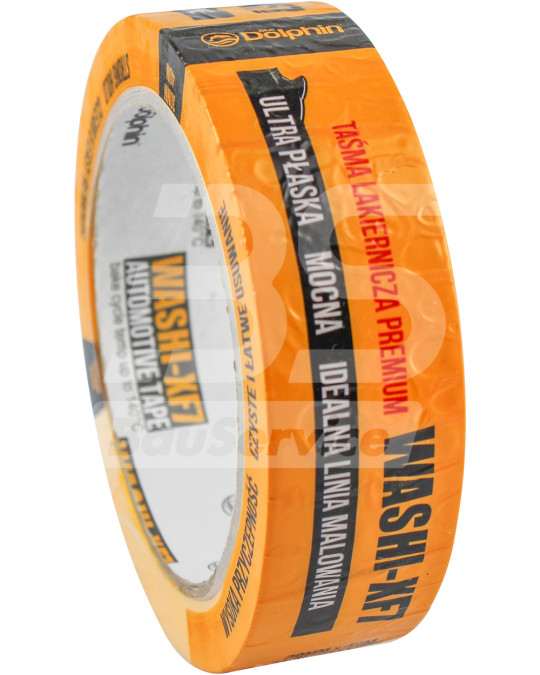 Стрічка малярна 30 мм х 40 м Blue Dolphin WTXF7 55408 для фарбування автомобілів жовта фото