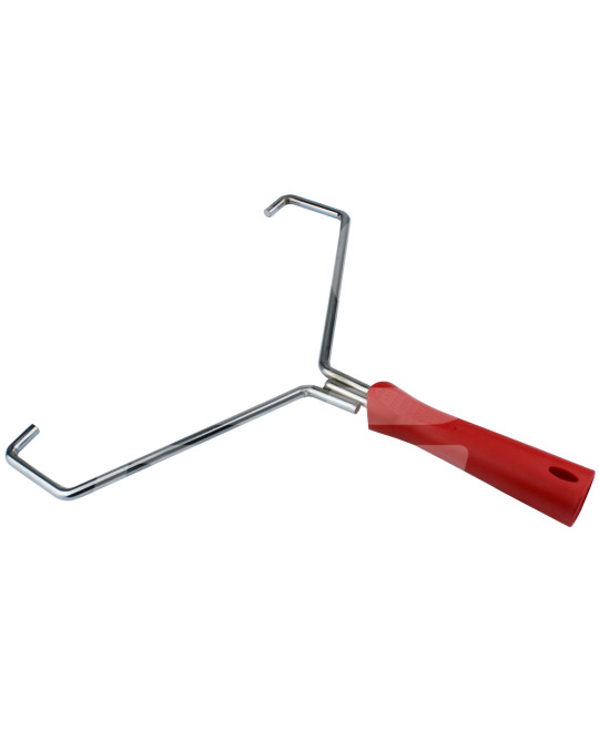 Maniglia per rullo di finitura 300 mm in plastica rossa Olejnik foto