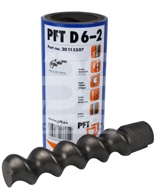 Pereche de șuruburi D 6-2 L PFT integral din metal foto