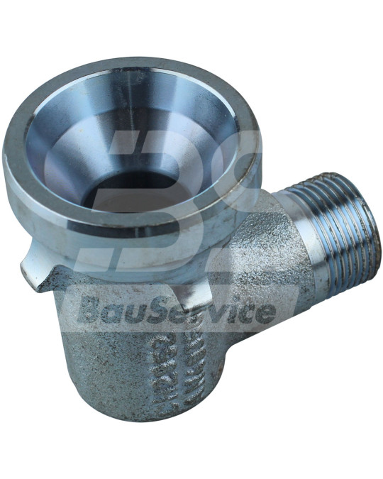 Conexão de conexão em aço Putzmeister P13 Cotovelo original foto