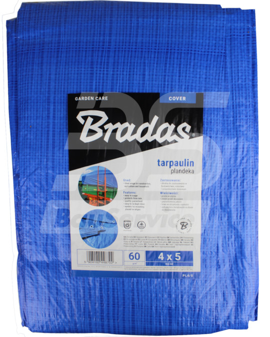 Namiot 60 g/m² 4x5 m wzmocniony Blue Bradas zdjęcie