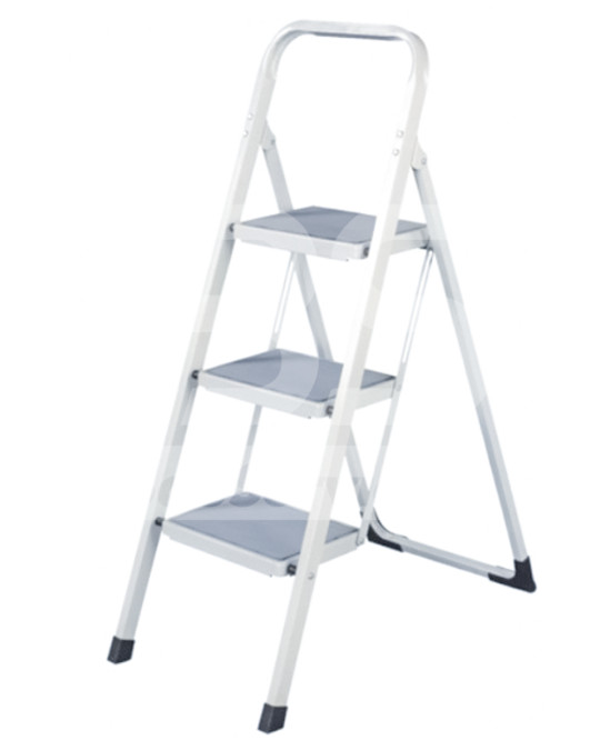 Stalen ladder 3 treden (zonder antisliplaag) foto