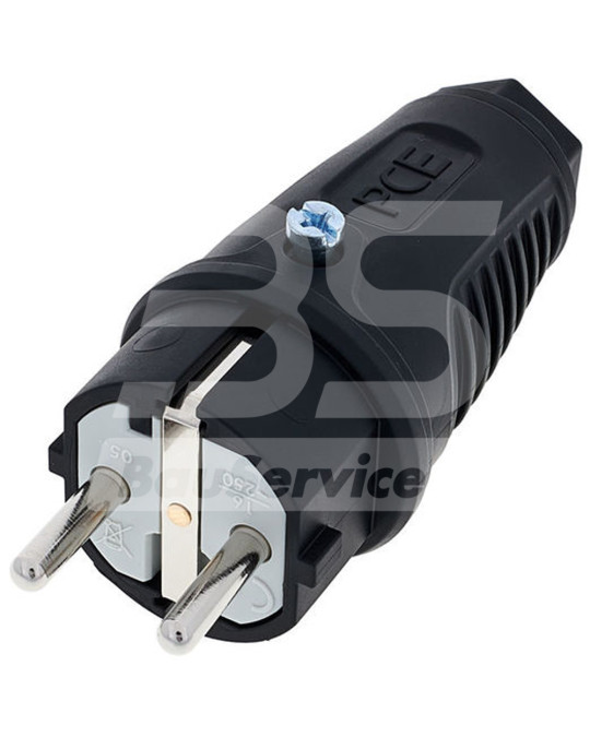 Вилка 2x16А підключення кабелю (VT) PCE фото