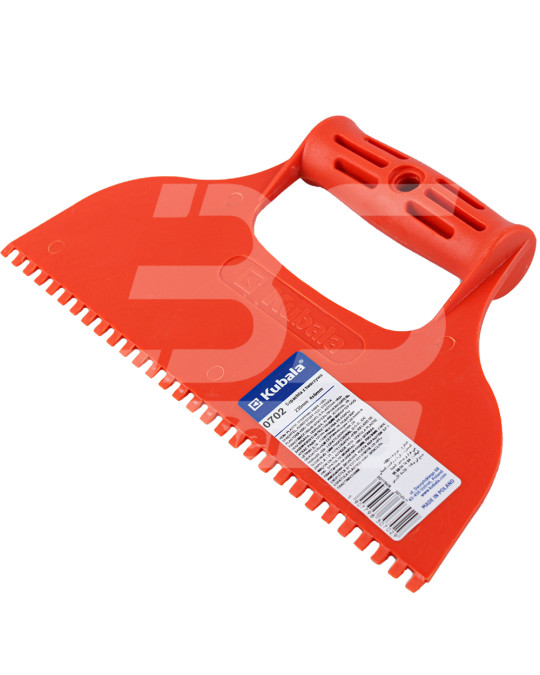 Spatula 235 mm notched tooth 4x6 mm plastic (PS) Kubala photo