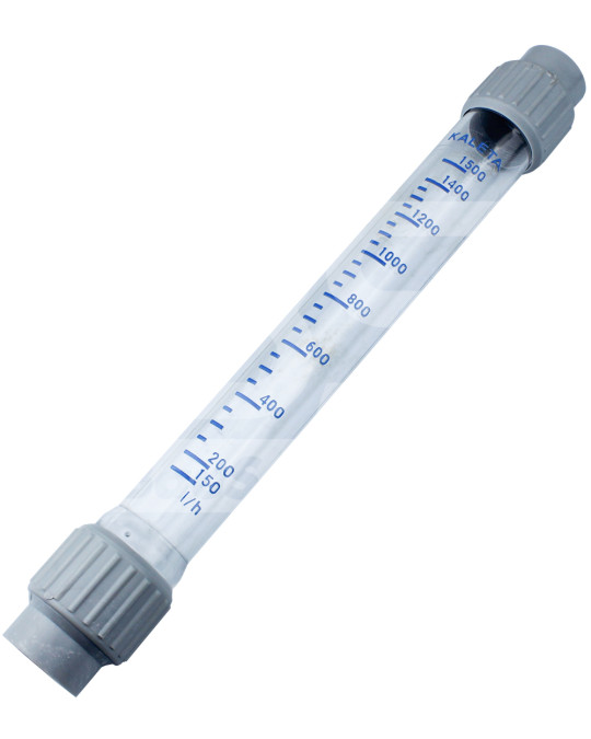 Medidor de vazão de água 100-1500 l/h KALETA (completo com porcas) (lâmpada) sem flutuador foto