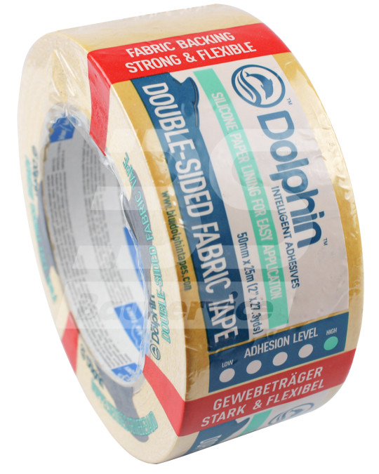 Стрічка малярна 50 мм х 25 м Blue Dolphin 21038 багатофункціональна жовта фото