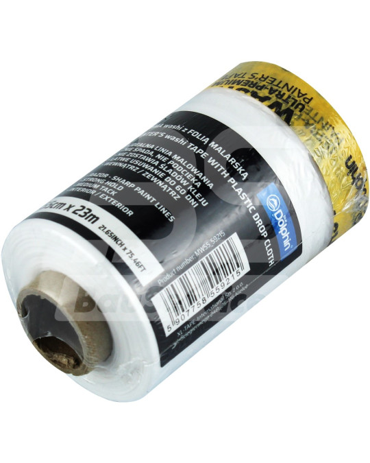 Filme de proteção + fita 0,55x23 m golfinho azul foto