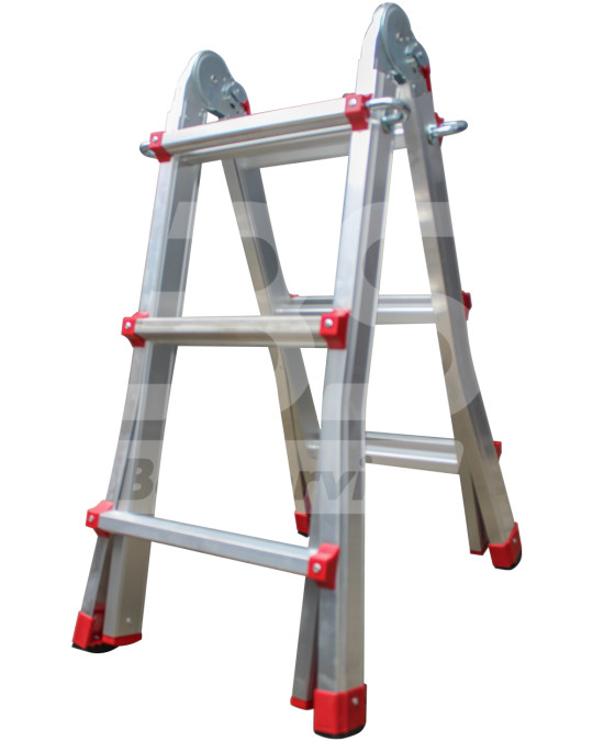 Aluminium transformatorladder 4x3 treden (303) foto