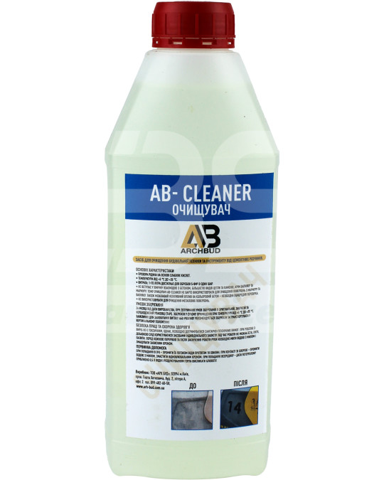 Засіб для очищення цементних розчинів ArchBud (очисник) 1 л фото