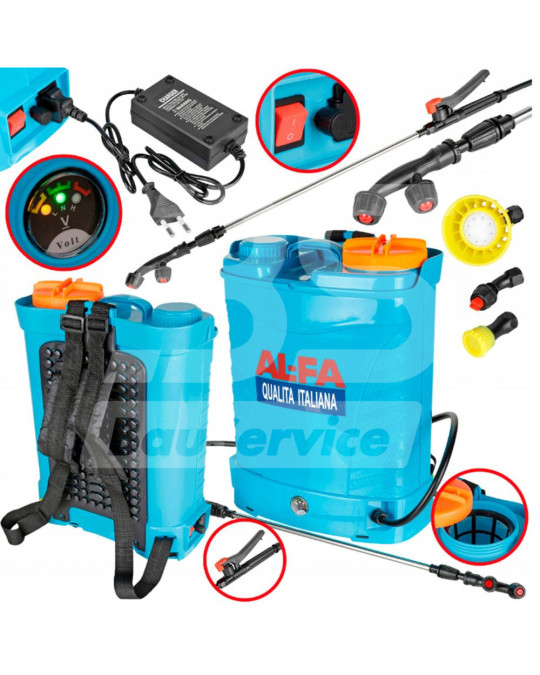 Pulverizador de primer 16 l alfa profi aes 16 15a foto