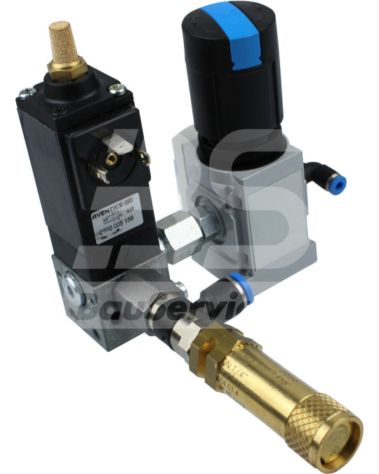 Válvula pneumática (bloco) controle de tensão da correia Putzmeister М740/4 Original foto