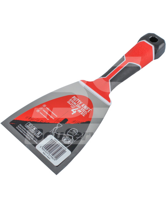 Spatula 100 mm-es rozsdamentes acél gumi nyél Olejnik fotó