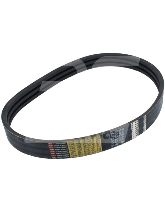 Correia de acionamento de tambor com três nervuras L1250 Putzmeister M740/4/ Brinkmann 450/550 XPL foto