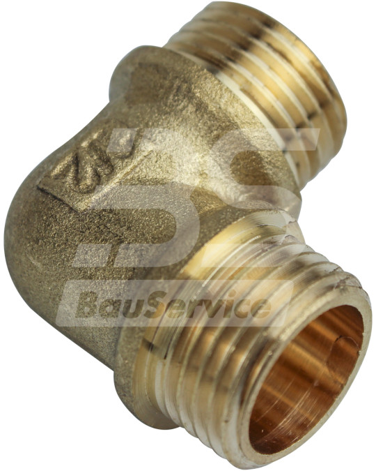 Codo 1/2"×1/2" rosca macho-macho foto