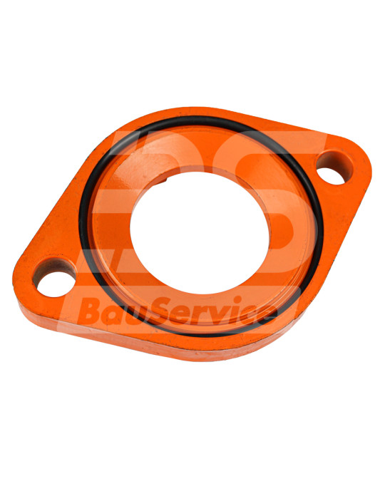 Flanșă de aspirație superioară tip D pentru zona de cauciuc cu inel de 155 mm foto