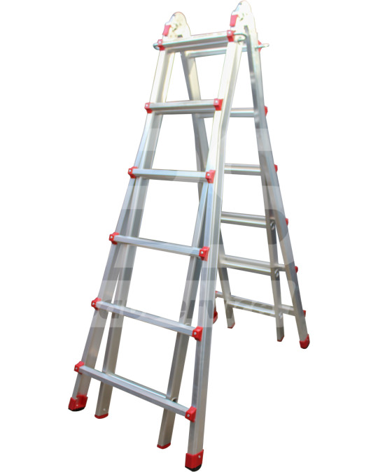 Aluminium transformatortrap 4x6 treden (306) foto