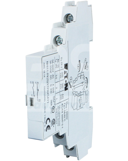 Contattare macchina termica laterale aggiuntiva NHI11-PKZO PFT Eaton foto