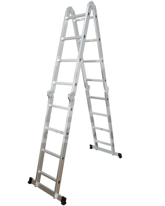 Aluminium transformatorladder 4x4 treden (104) foto