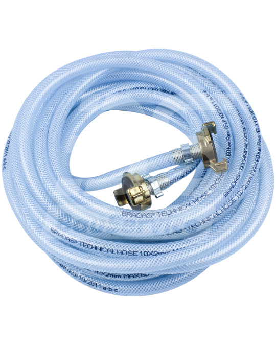 Schlauch 3/8" Luft 15 m (mit GEKA-Anschlüssen) transparent Foto