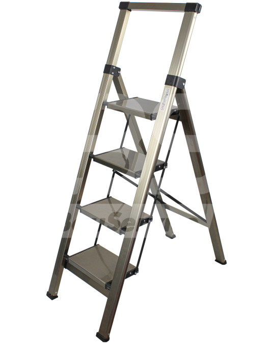 Professionele ladder met 4 treden foto