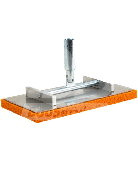 Ralador de metal 140x280 mm borracha natural laranja esponjosa (alumínio) Kubala foto