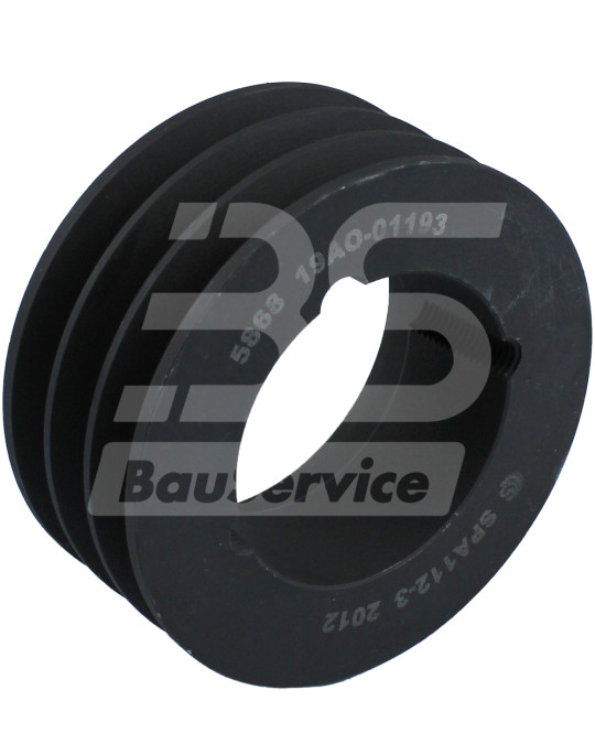 Trommelaandrijfpoelie DW112 112x3 mm Brinkmann DC 260/45 EB 450/550 foto