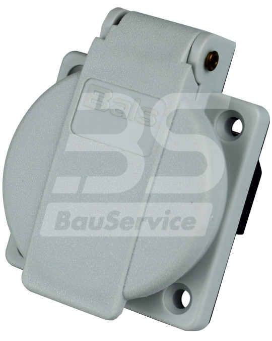 Aljzat 2x16A beépített Schuko PFT 230V (aljzat) szürke fotó