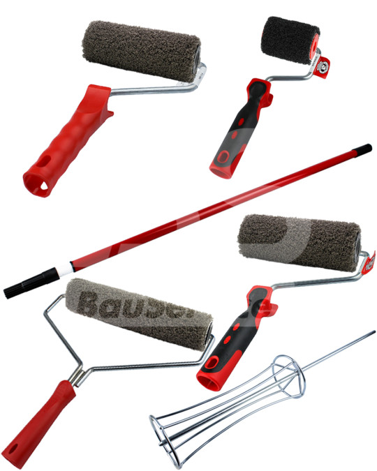 Rollenset zum Spachteln und Auftragen der Deckschicht Olejnik, 6 Stück Foto