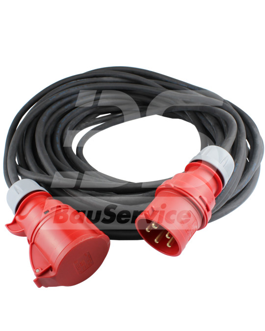 Rubber geïsoleerd verlengsnoer 380V 30 m 4x2,5 foto