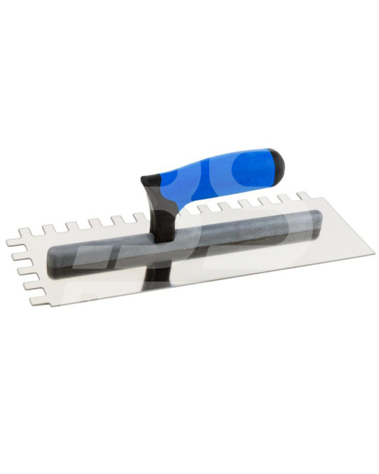 Тертка нержавіюча сталь 130х355 мм зуб 12х16 мм ручка 2К Kubala фото