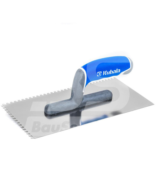 Тертка нержавіюча сталь 130х270 мм зуб 4х4 мм Master Line XL Kubala синя ручка фото