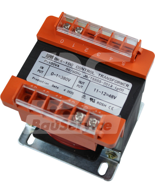 Controle transformator 400V/48V (100VA) zonder zekeringen. foto