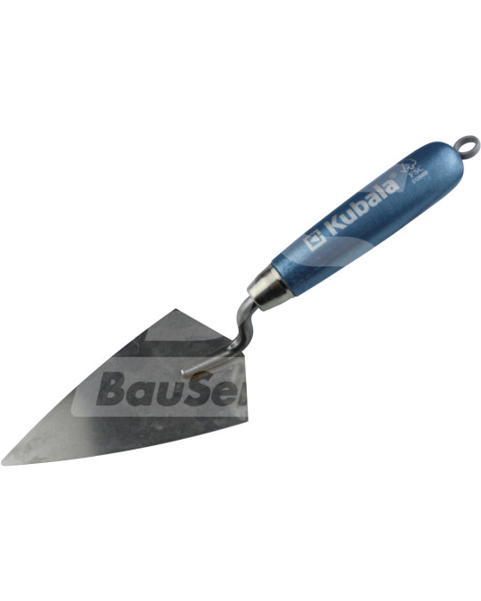 Espátula (espátula) de reboco 80x140 mm cabo afiado em aço inoxidável faia azul Kubala foto