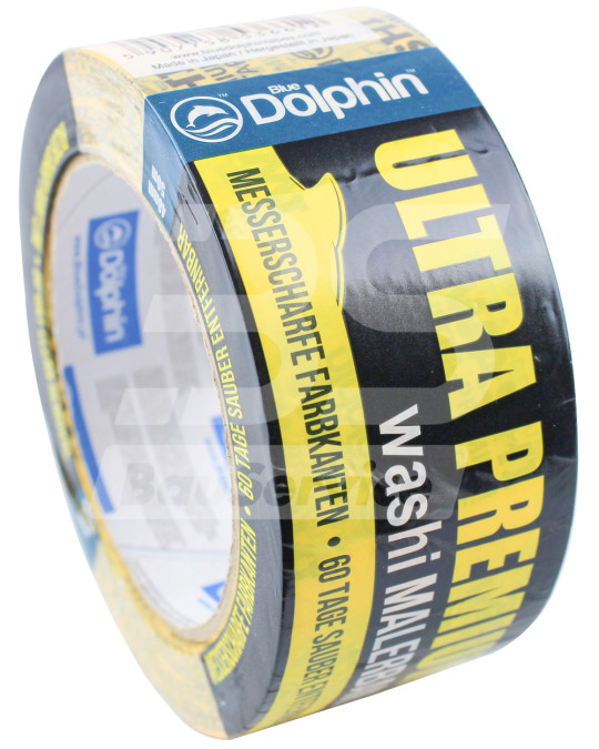 Nastro del pittore 25 mm x 50 m di delfino blu Washi Ultra Premium 22121 Multifunzionale giallo foto