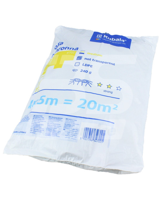 Película protetora 4x5 m 13 mícrons 240 g Kubala Standard foto