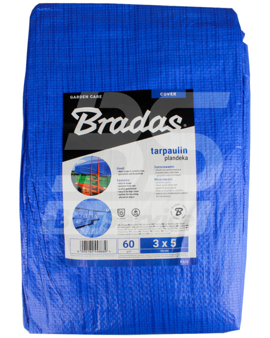 Namiot 60 g/m² 3x5 m wzmocniony Blue Bradas zdjęcie