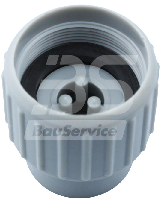 Fixação do frasco da tampa da porca do medidor de vazão de água (inferior) foto