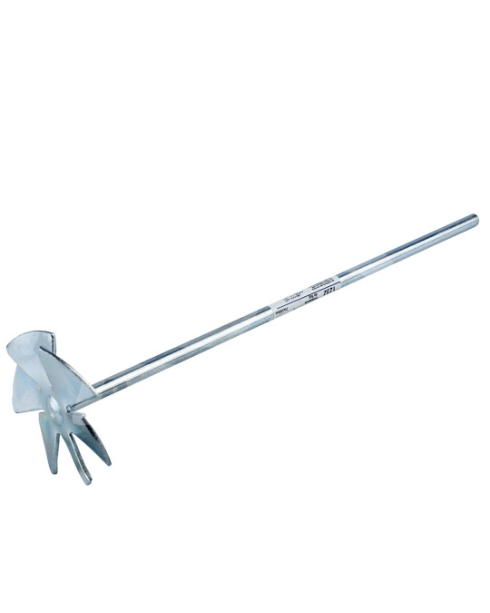 Змішувач (міксер) d 8 мм 75х300 мм зірочка круглий хвостик оцинкована сталь фото