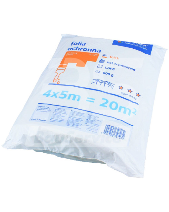 Pellicola protettiva 4x5 mt 32 micron 600 gr Kubala Standard foto