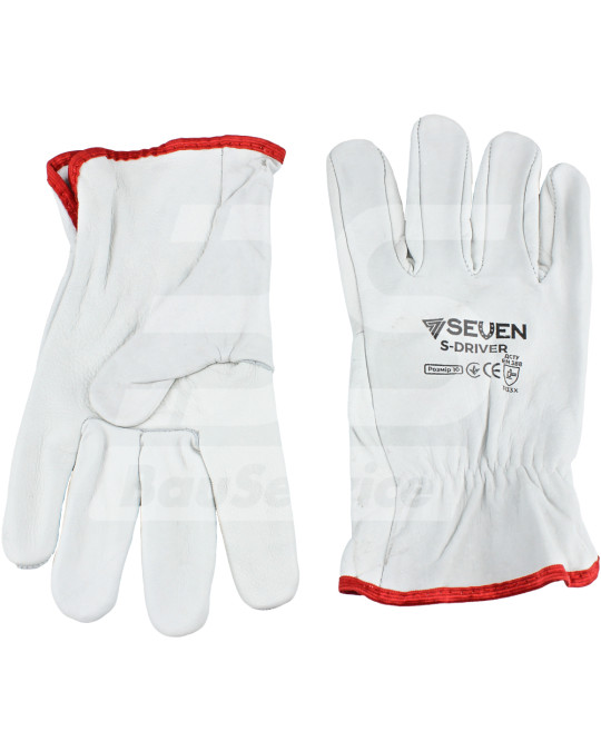 Перчатки рабочие кожаные S DRIVER 10 (XL) фото