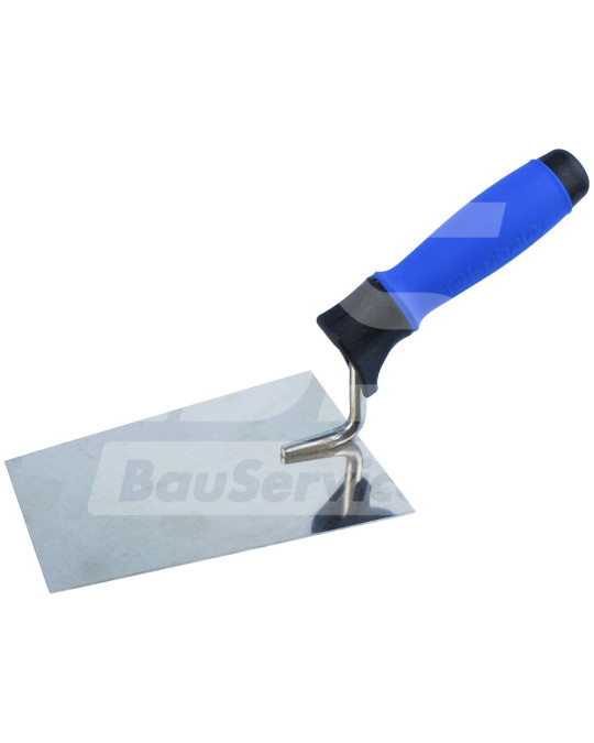 Espátula (espátula) de reboco 115x160x90 mm cabo de borracha trapezoidal de aço inoxidável Kubala foto